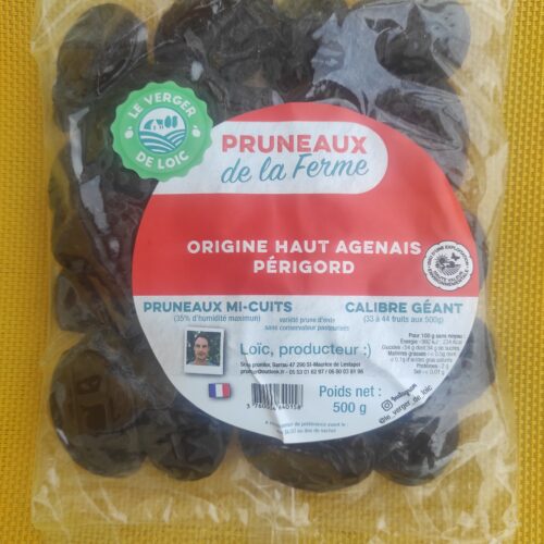 Pruneaux mi-cuits entiers - Le Verger de Loïc
