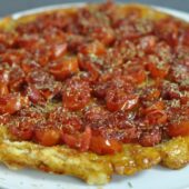 Rate tatin aux tomates cerises