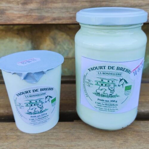 Yaourts de brebis fermier bio - La Ferme de la Rondellerie à Sablonceaux
