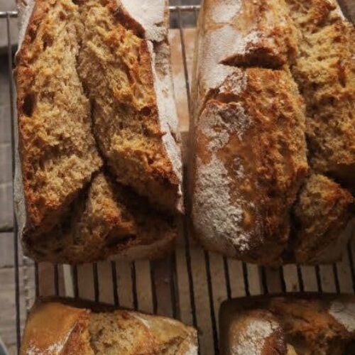 Pain levain naturel cuisson au bois - Damien Coussot